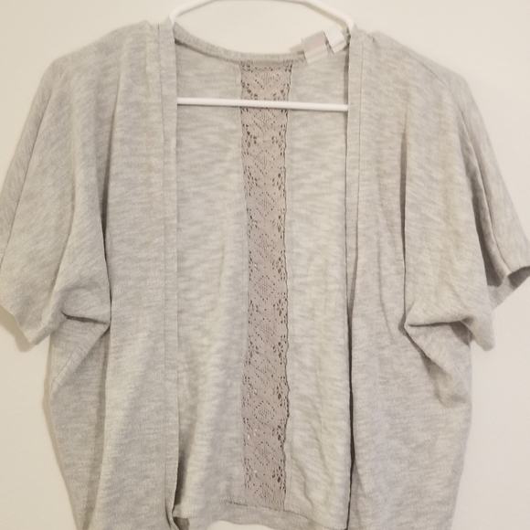 The Children's Place Other - Children's Place Gray Cardigan w/Lace Back Detail